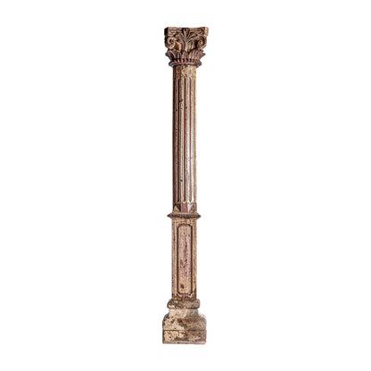 Columna Surt Dasha - Étnico - Madera De Teka - 31cm x 31cm x 220cm - Muebles Auxiliares - Granada Maison