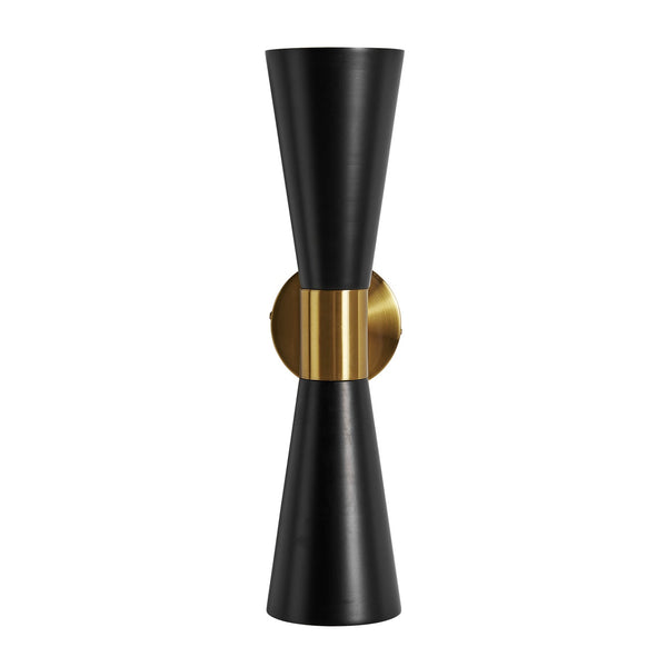 Wall Lamp in Black/Gold Colour