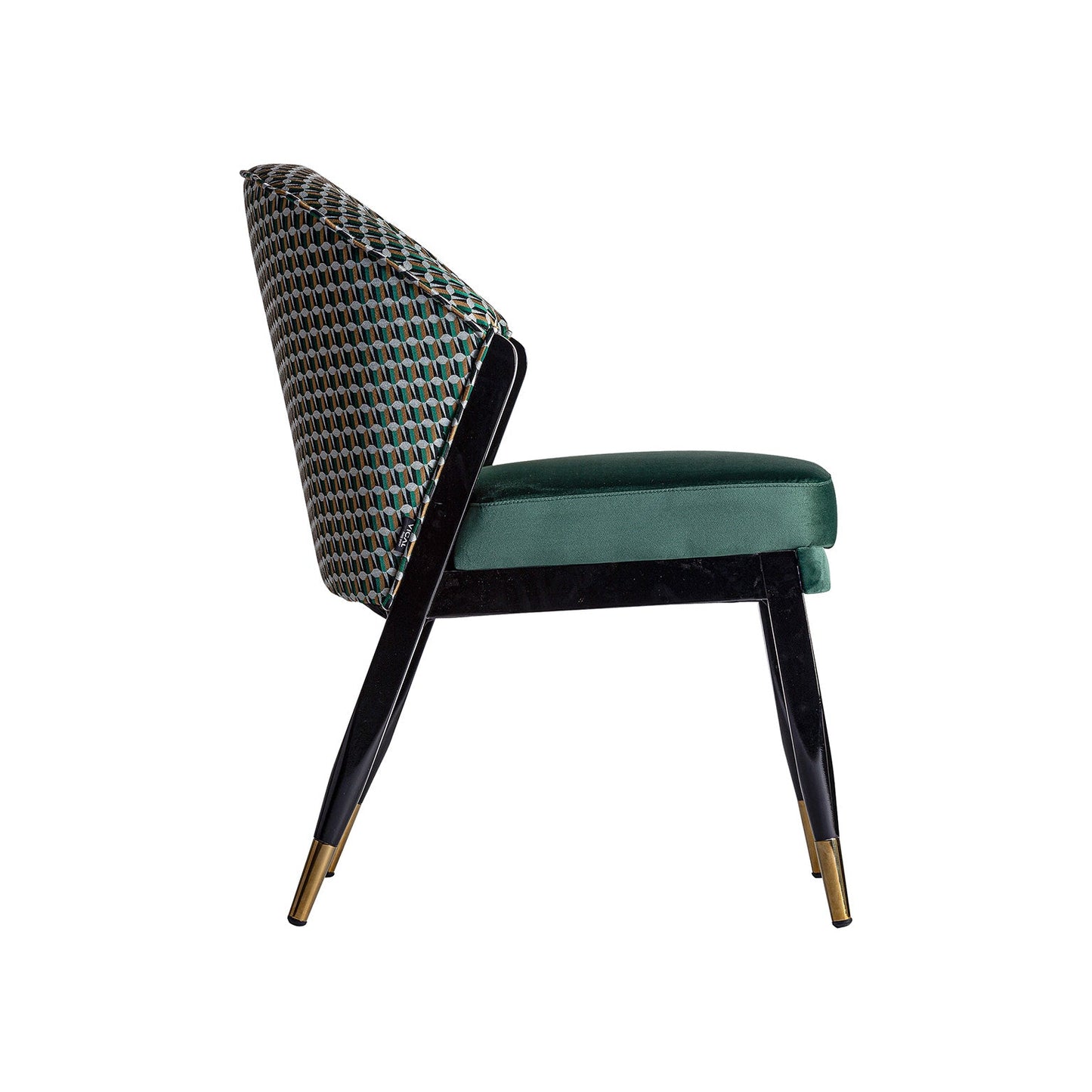 Silla Kelheim en Color Verde/Negro