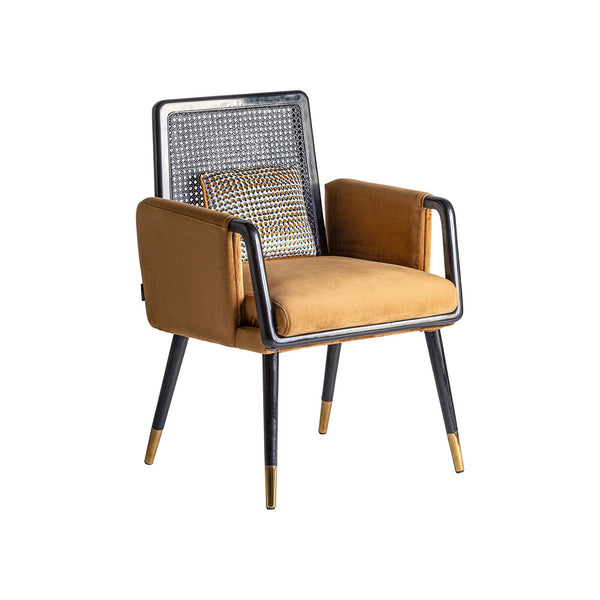 Brillion Chair in Mustard/Black Colour