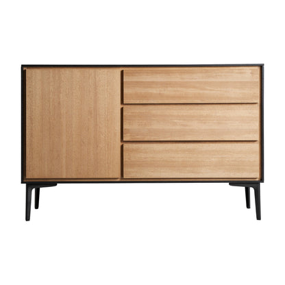 Brussa Sideboard in Black/Natural Colour