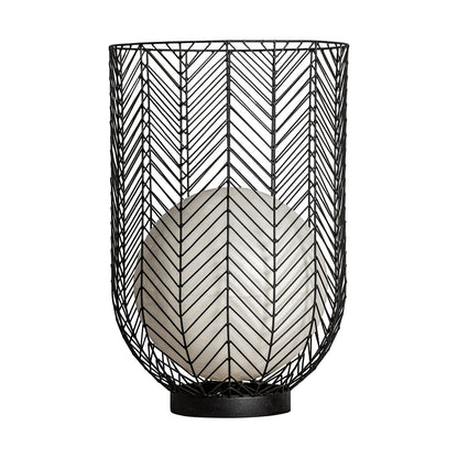 Plissé Metal Floor Lamp in Black Colour