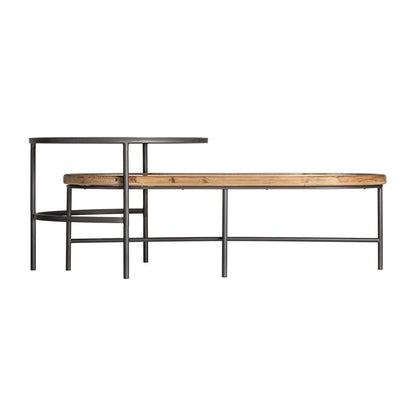 Solden Coffee Table (Set Of 2) in Grey/Natural Colour