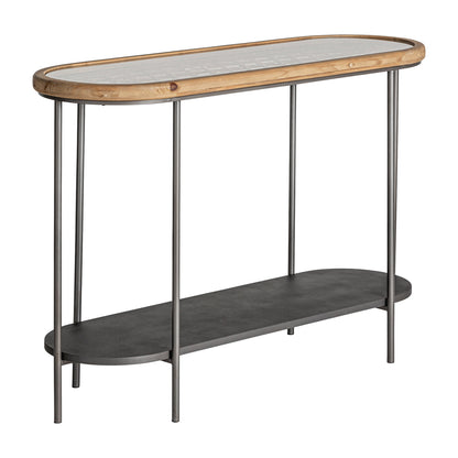 Solden Console Table in Grey/Natural Colour