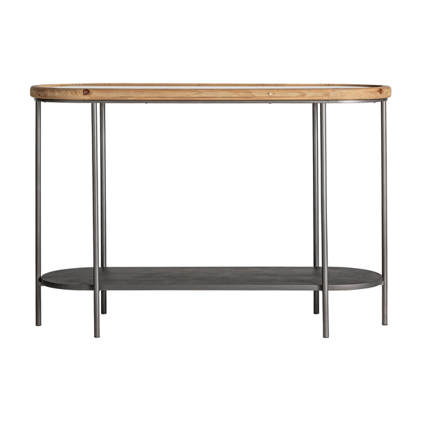 Solden Console Table in Grey/Natural Colour