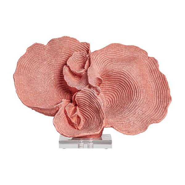 Figura Decorativa Arrecife en Color Rosa