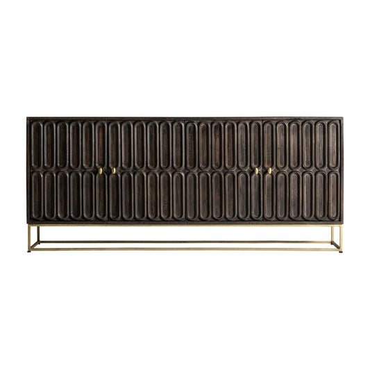 Emly Sideboard in Brown/Gold Colour