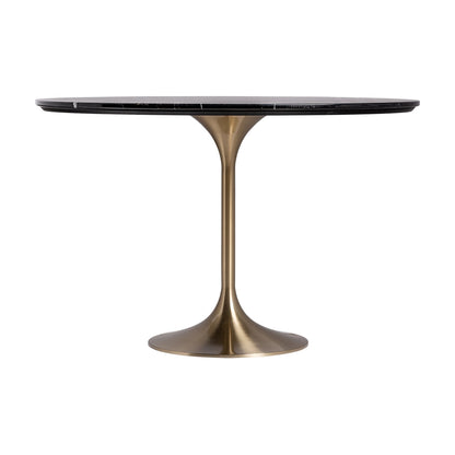 Mesa Comedor Kelheim en Color Negro/Oro