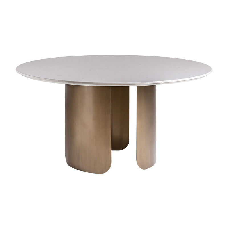 Vimperk Dining Table in Grey/Gold Colour