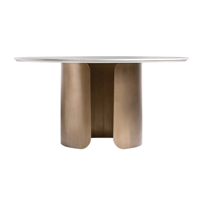 Vimperk Dining Table in Grey/Gold Colour