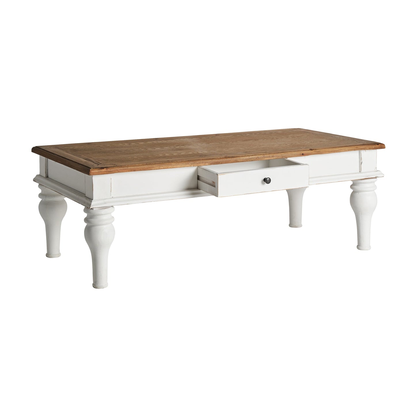 Cirella Coffee Table in White/Natural Colour