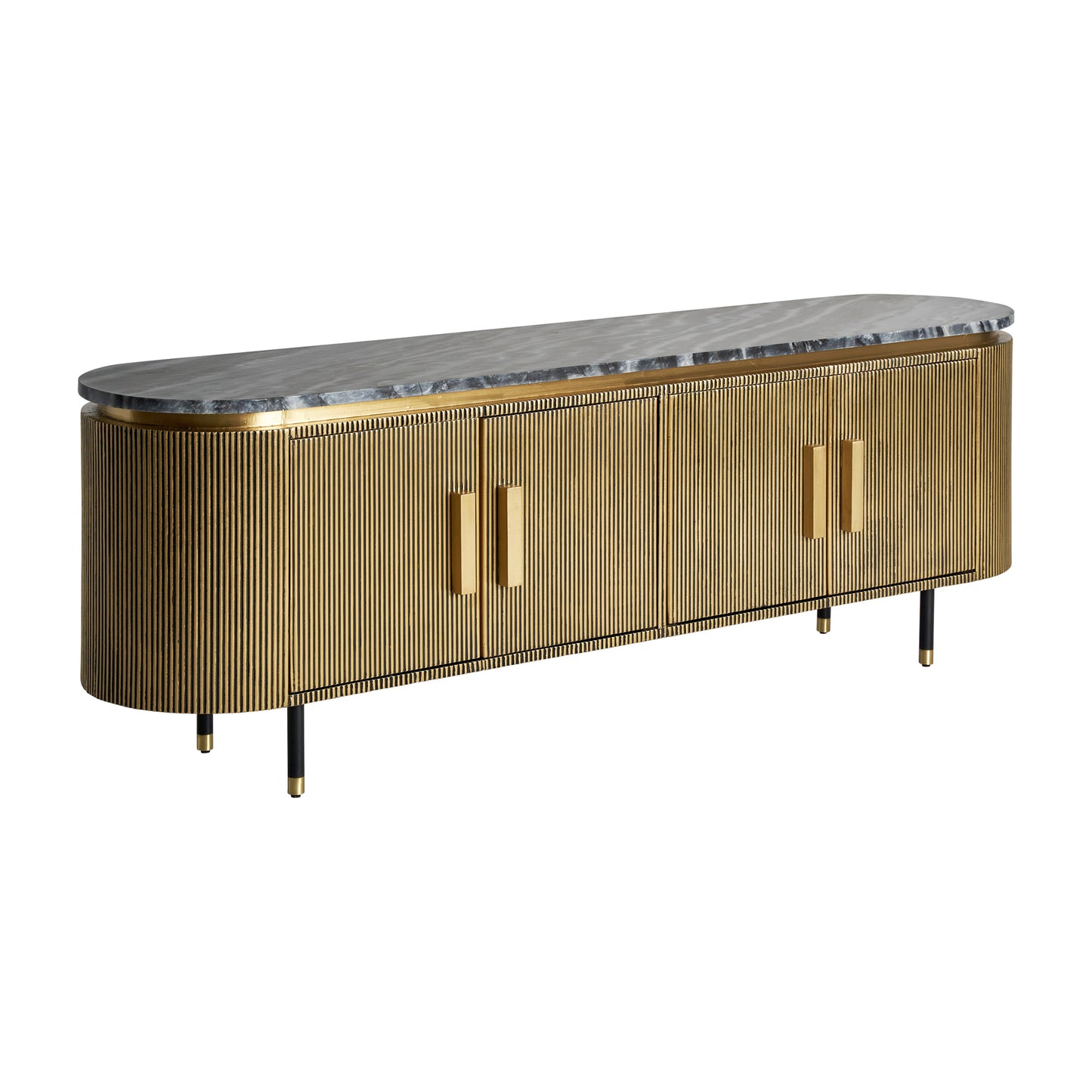 Mueble Tv Valbruna en Color Oro