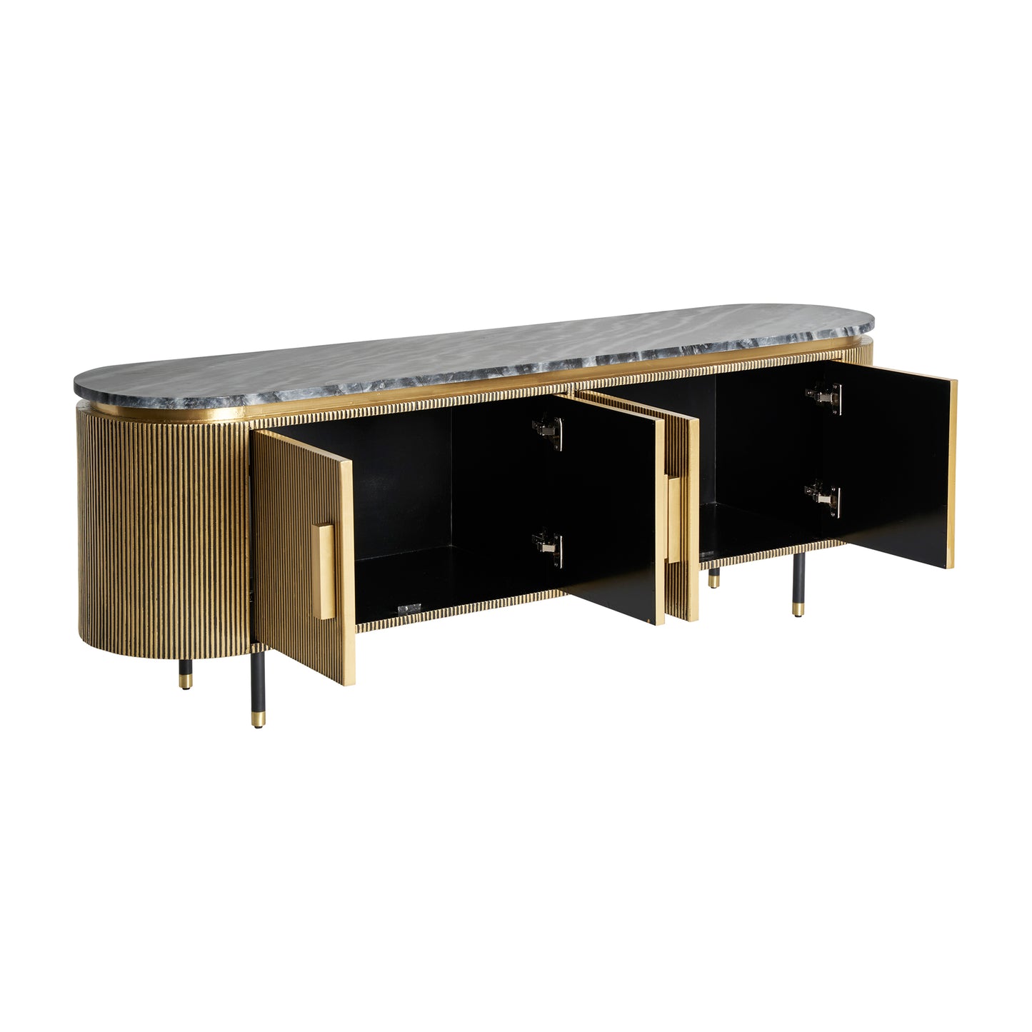 Mueble Tv Valbruna en Color Oro