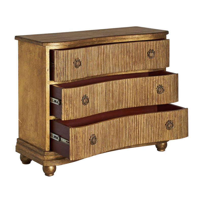Vernon Chest Of Drawers in Gold Colour