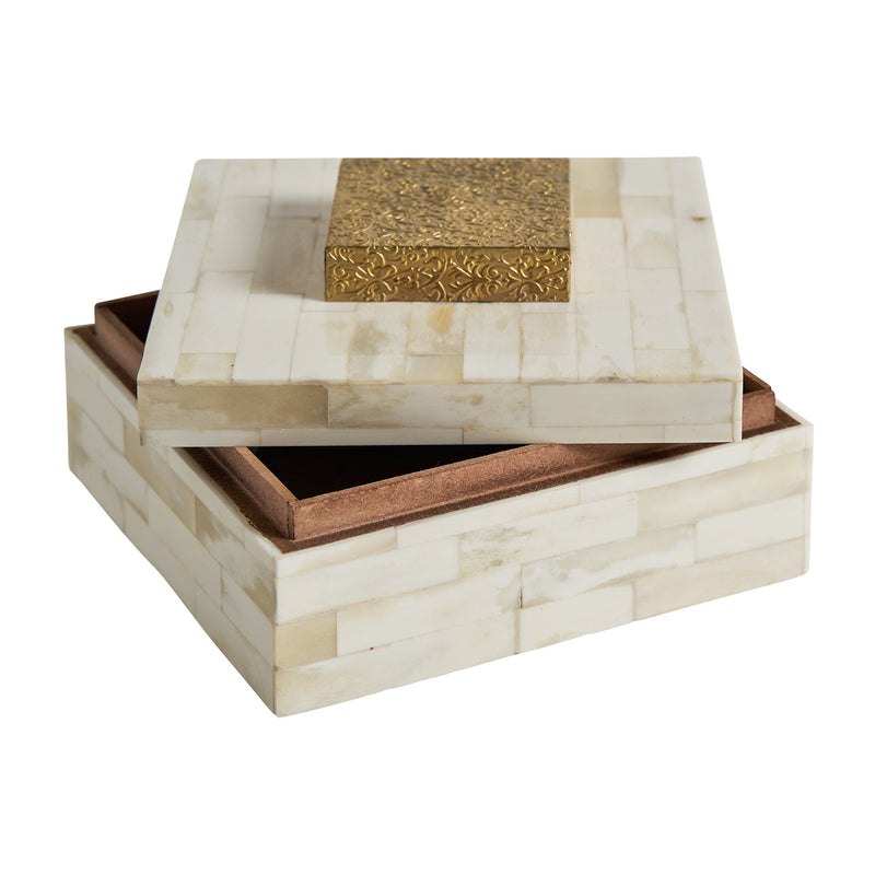 Kaia Box in Ivory Color Colour