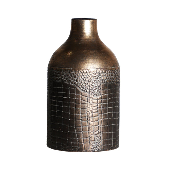 Botella Decorativa Vesc en Color Oro - Jarrones/ Centros - Granada Maison