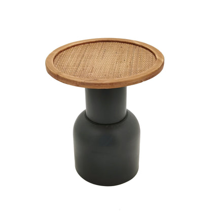 Meysse Side Table in Black/Natural Colour