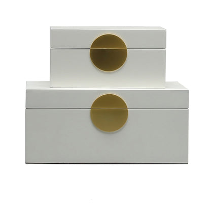 Caja J/2 Chadenet en Color Blanco/Oro