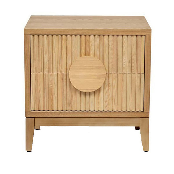 Laboule Bedside Table in Natural Colour