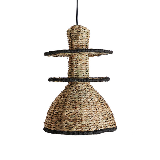 Kasses Ceiling Lamp in Black/Natural Colour