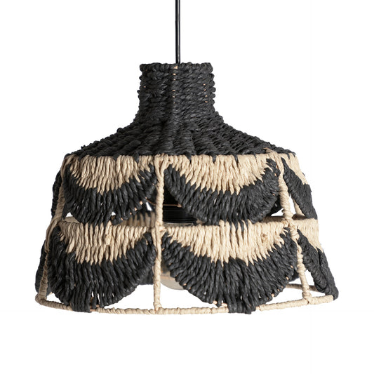 Lisse Ceiling Lamp in Black/Natural Colour