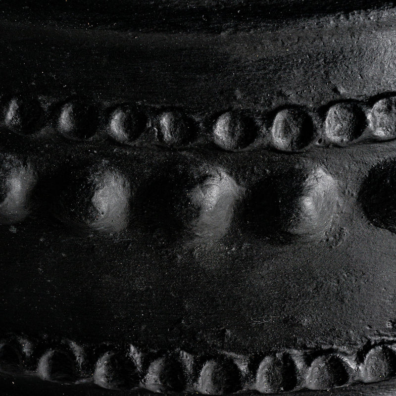 Anah Amphora Vase in Black Colour