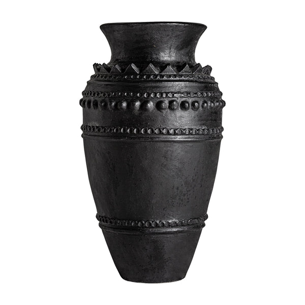 Anah Amphora Vase in Black Colour