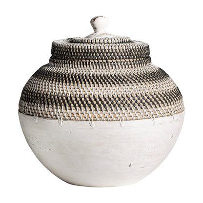 Zirba Vase in Natural/White Colour