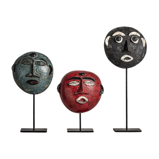 Ethnic Figure (Set Of 3) in Multicolored Colour