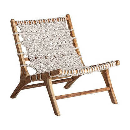 Pakala Armchair in Natural/White Colour