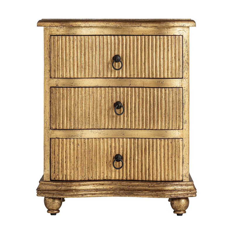 Vernon Bedside Table in Gold Colour