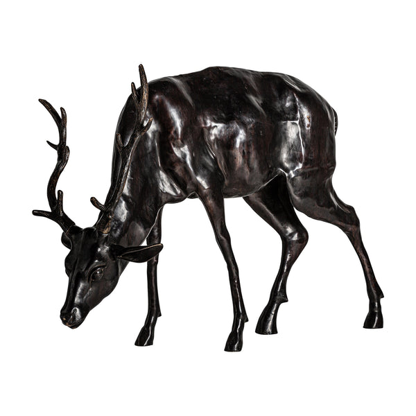 Figura Animal Ciervo en Color Negro - Esculturas - Granada Maison