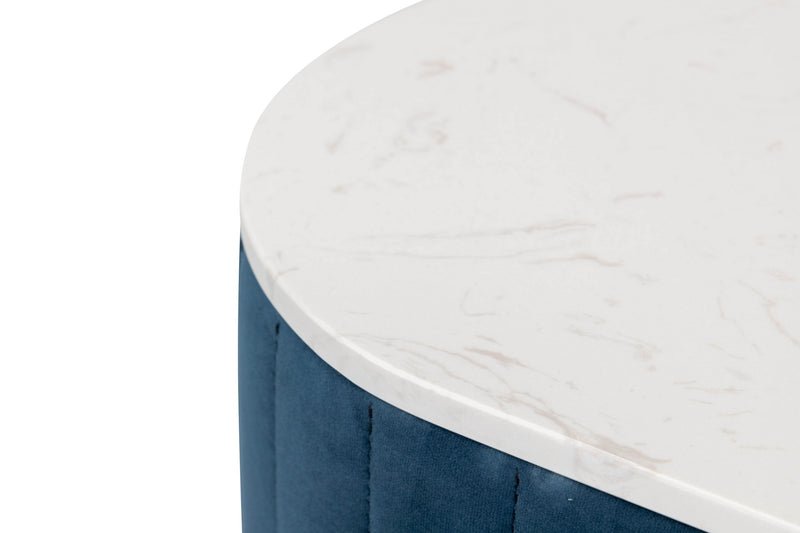 Consola Velvel-marmol Azul-dorado 120x35x80 Cm - Consolas - Granada Maison