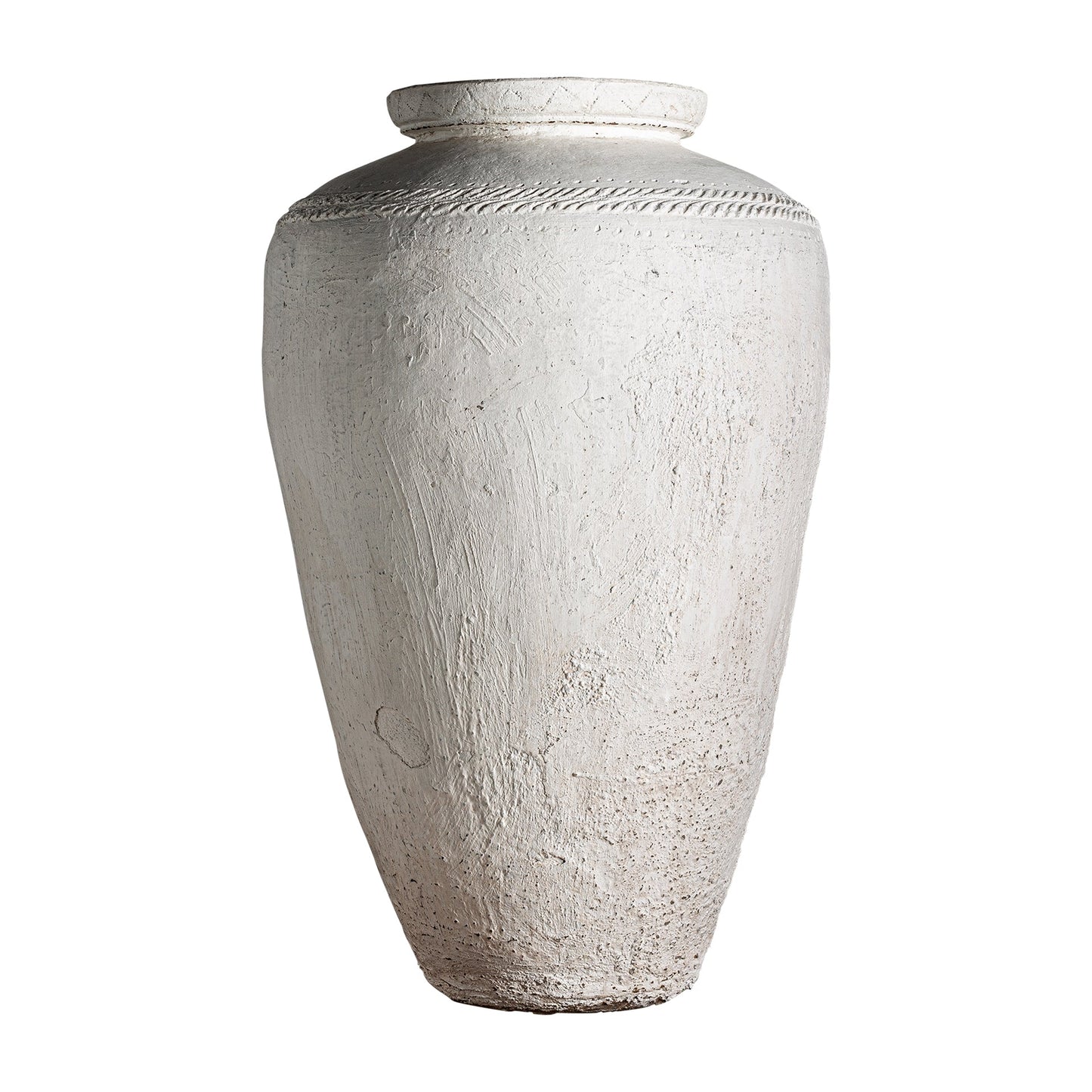 Mimetiz Amphora Vase in White Colour