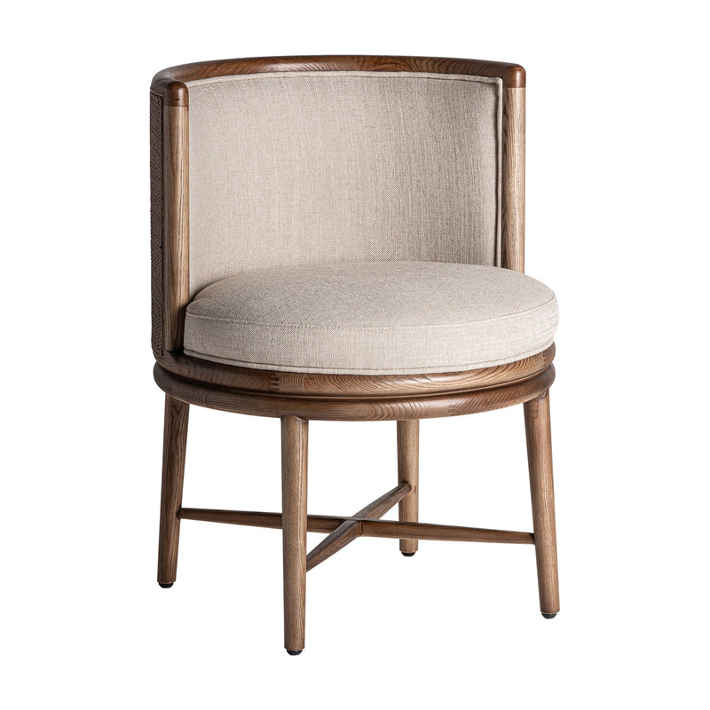 Varaire Chair in Natural/White Colour