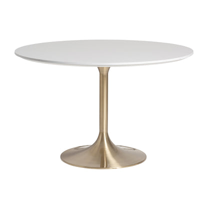 Frohn Dining Table in Grey/Gold Colour