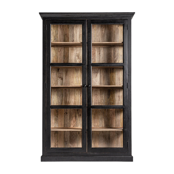 Bavay Glass Cabinet in Black/Natural Colour