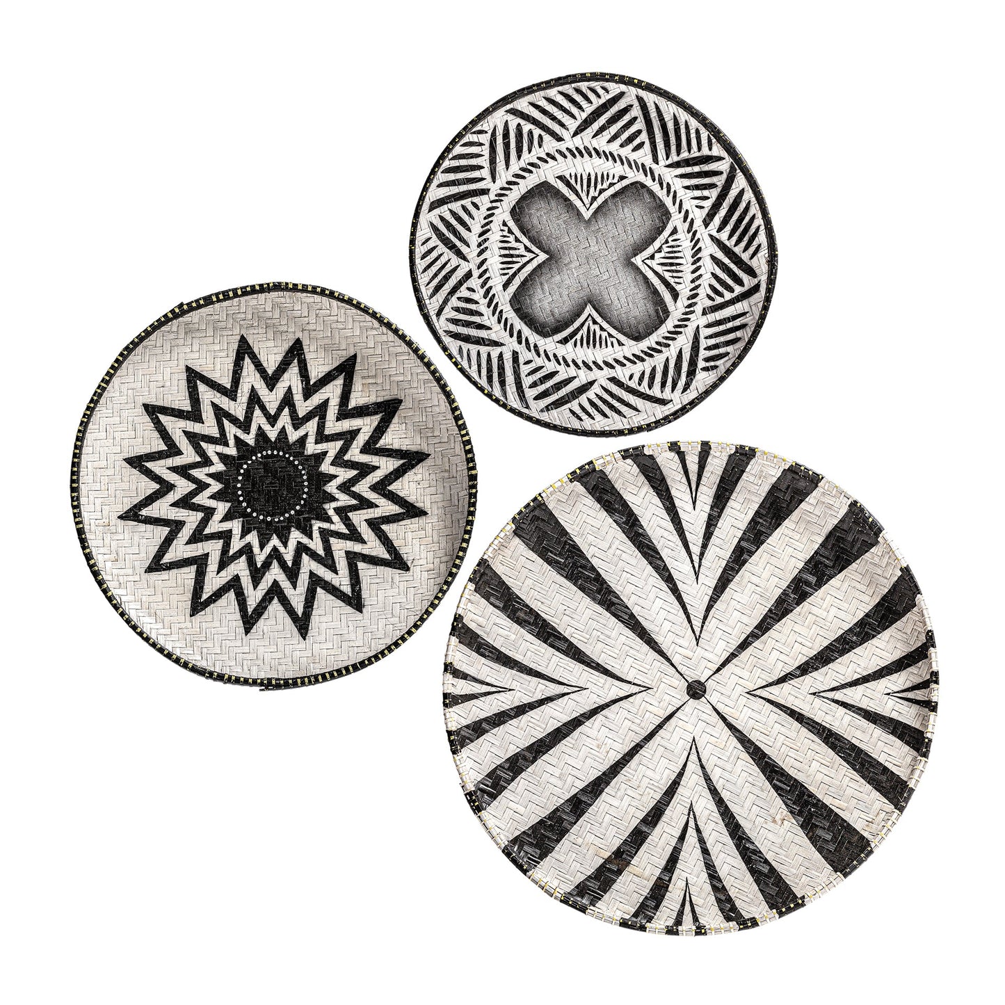 Wall Art (Set Of 3) in White/Black Colour