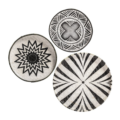 Wall Art (Set Of 3) in White/Black Colour