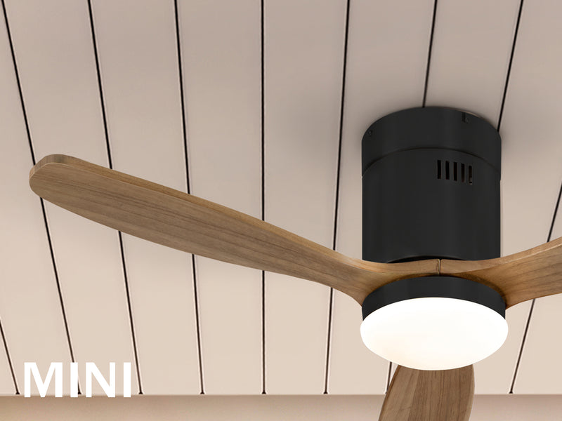 Siroco Mini Ventilador Negro Nogal - Ventilador - Granada Maison