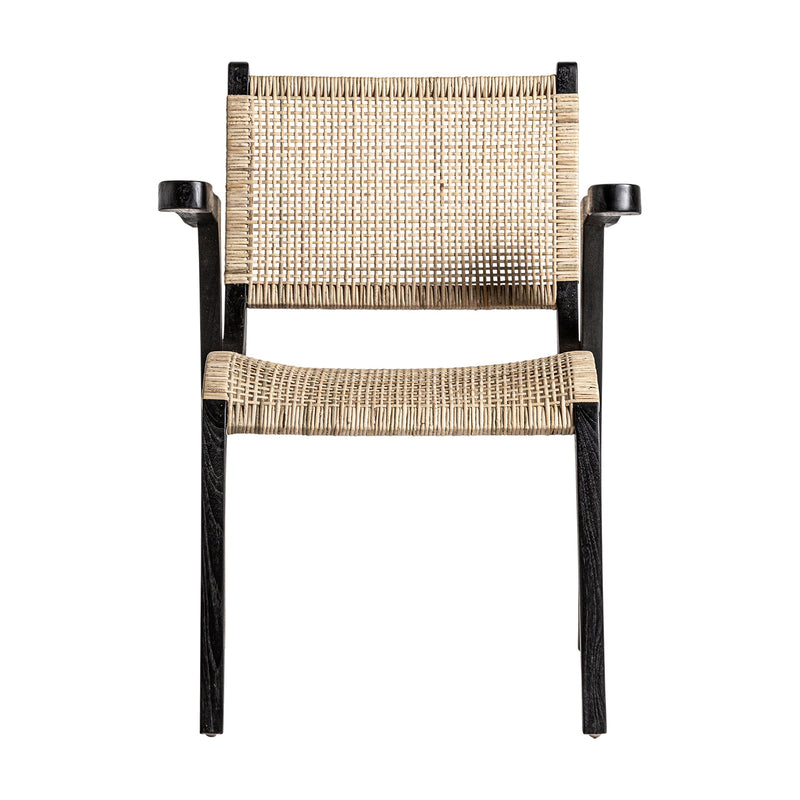 Armchair in Black/Natural Colour