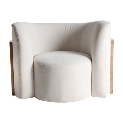 Nyul Armchair in Off White Colour