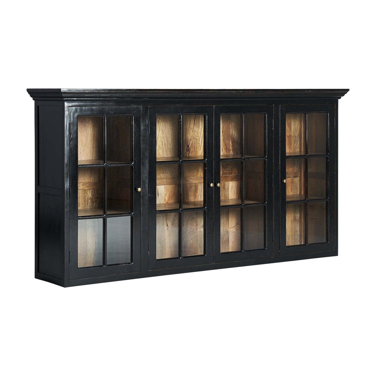 Zenica Modular Display Cabinet in Black Colour