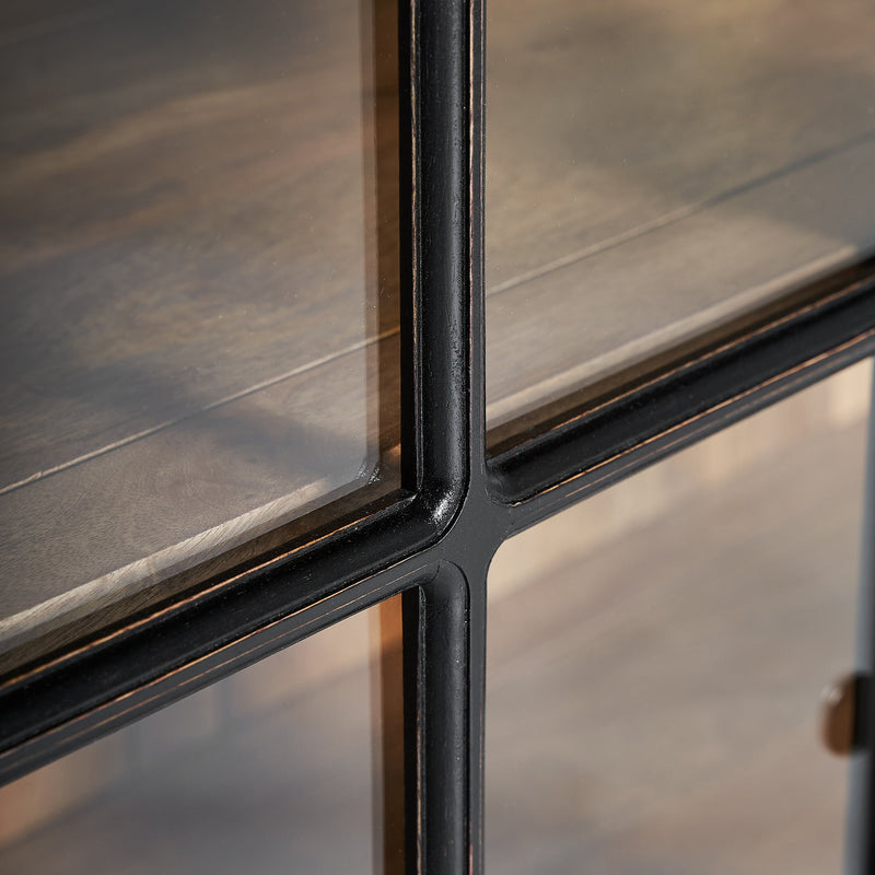 Zenica Modular Display Cabinet in Black Colour