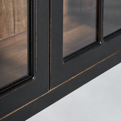 Zenica Modular Display Cabinet in Black Colour