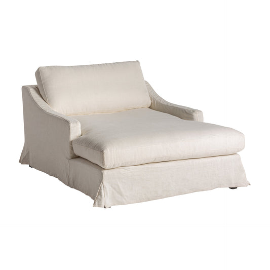 Kemence Chaise Longue in Off White Colour