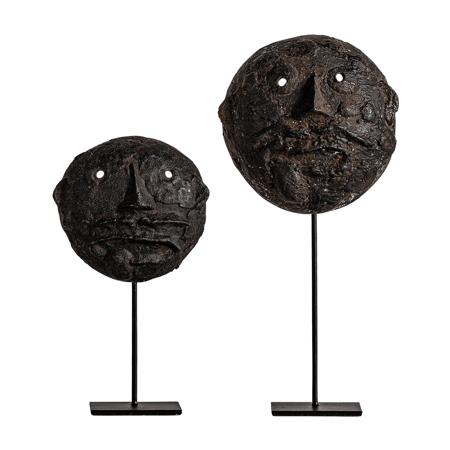 Sculpture (Set Of 2) in Black Colour