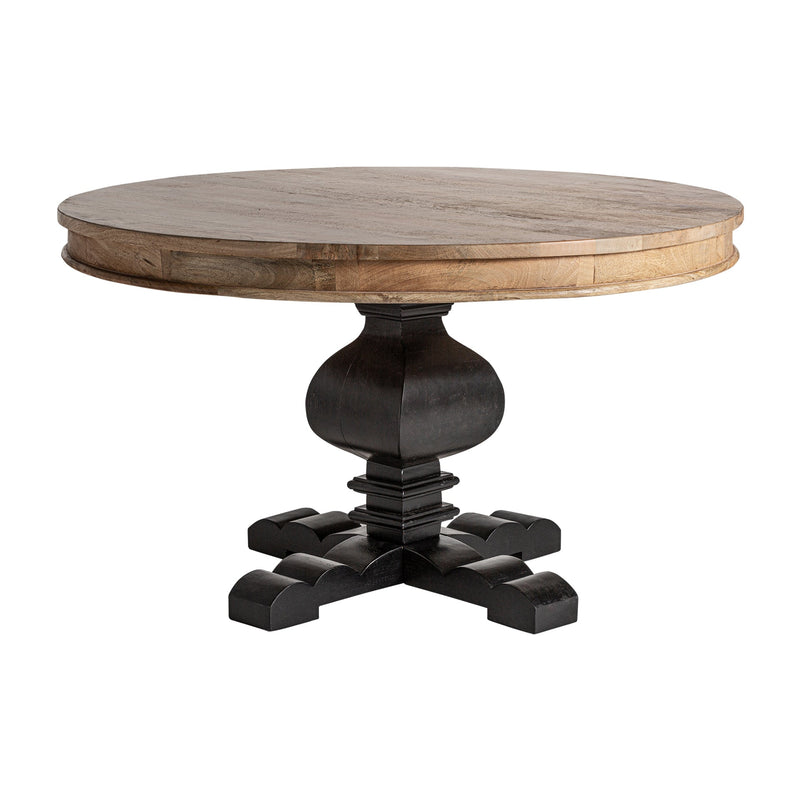 Abo Dining Table in Black/Natural Colour