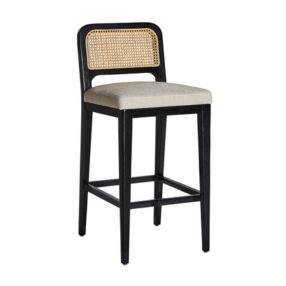 Madison Stool in White/Black Colour