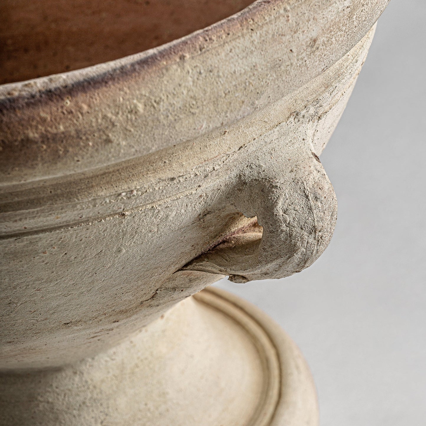 Kansara Amphora Vase in Cream Colour